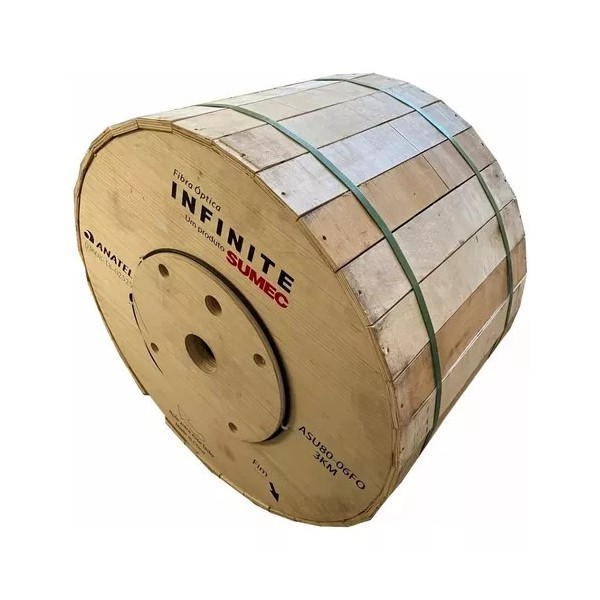 Cabo Optico Asu-80 12fo Sm Sumec 3km - Pronta Entrega