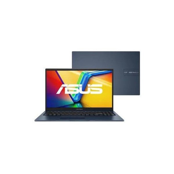 Notebook Asus Vivobook 15 X1504za, Intel Core I5-1235u, 4GB, SSD 256GB, Tela 15.6", Linux Keepos, Quiet Blue - Nj1217