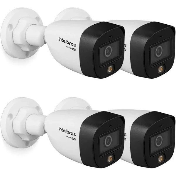 Kit 4 Câmeras Intelbras VHD 1220 B Full COLOR Alta Definição Full Hd 1080P Multi Hd Ir 20m Intelbras